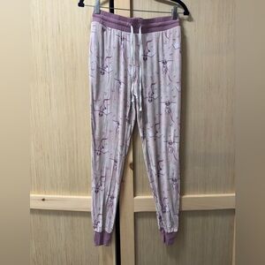 Sleepy Sloth Women’s Size Small Bamboo Pajamas Dragon Dreams Mauve